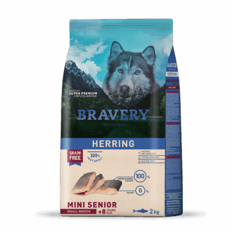 BRAVERY PERROS HERRING MINI SENIOR SMALL BREEDS