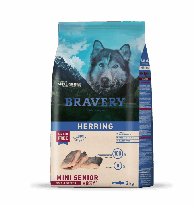 BRAVERY PERROS HERRING MINI SENIOR SMALL BREEDS